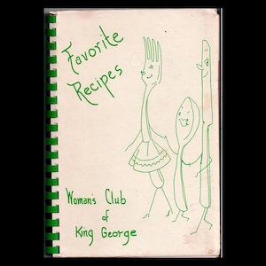 1975 Book of Favorite Recipes Cookbook The Women&#39;s Club of King George Virginia