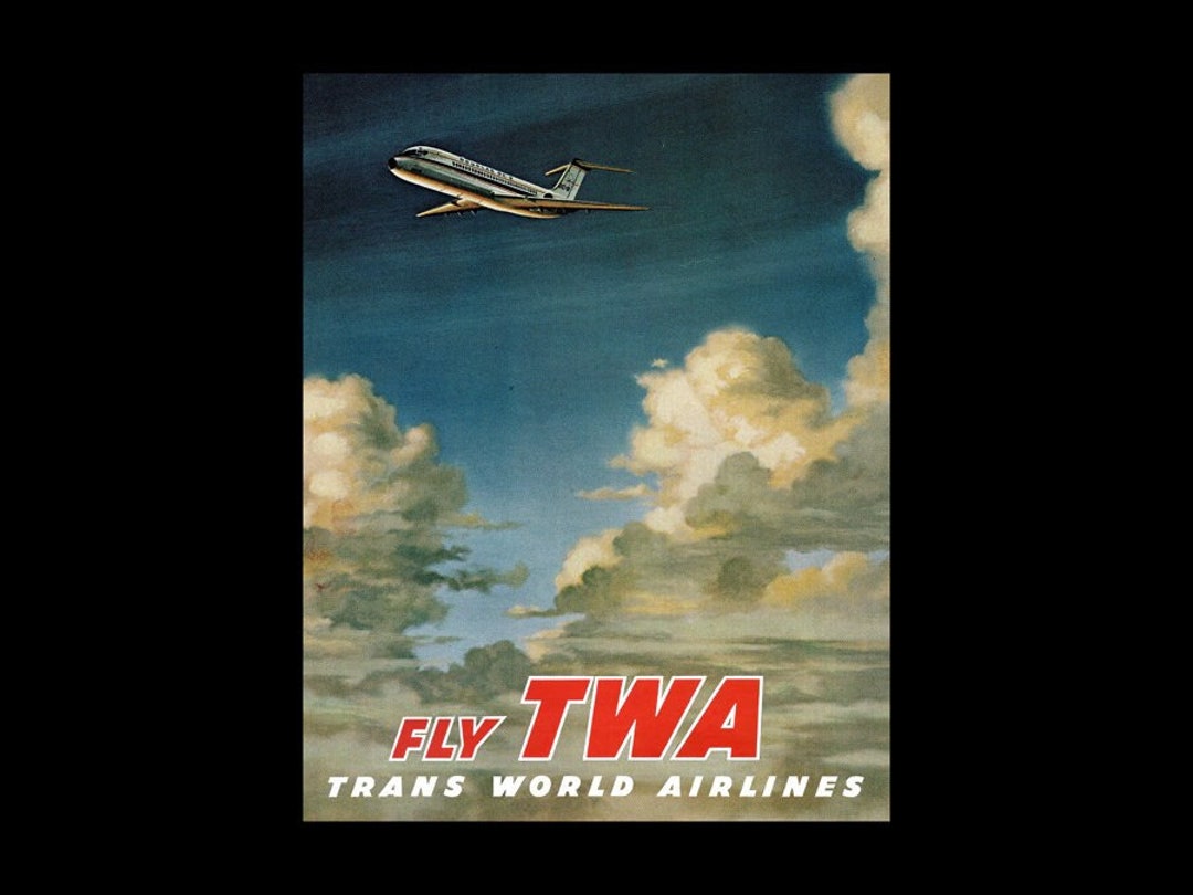 TWA航空ビンテージ オリジナルポスター 60年代 TWA航空ビンテージ オリジナルポスター 60年代 【公式通販】