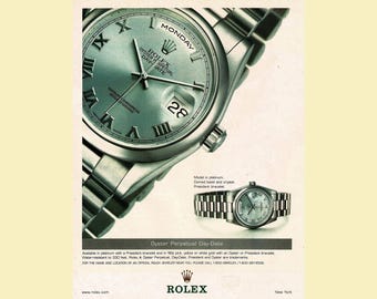 2002 Rolex Oyster Perpetual Day-Date Magazine Ad