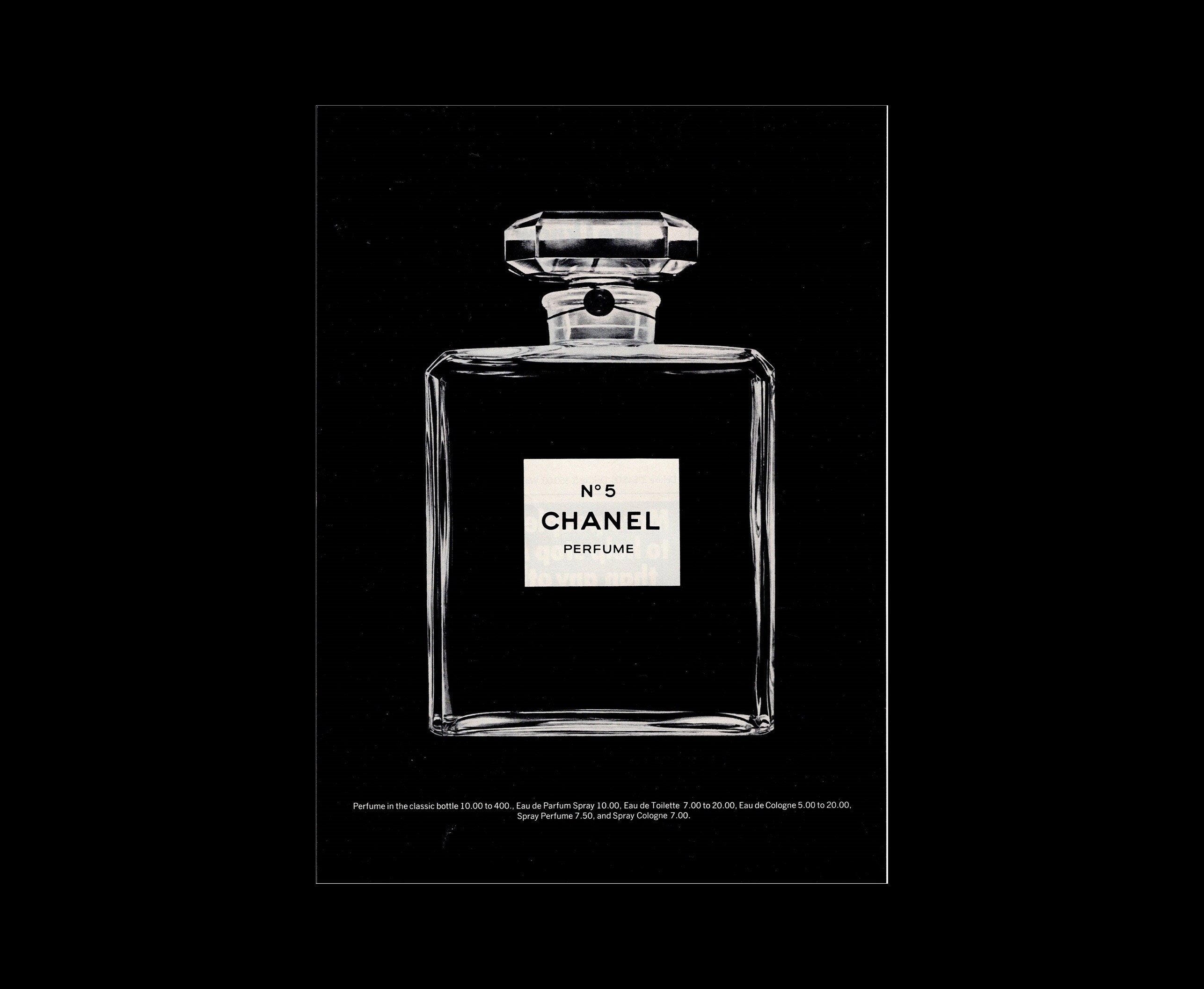 CHANEL Eau de Cologne No.5 ヴィンテージ広告1960年