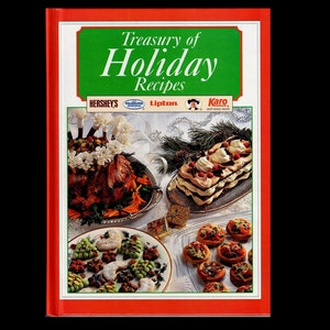 1996 Treasury of Holiday Recipes Cookbook By Publications International Ltd Christmas Recipes