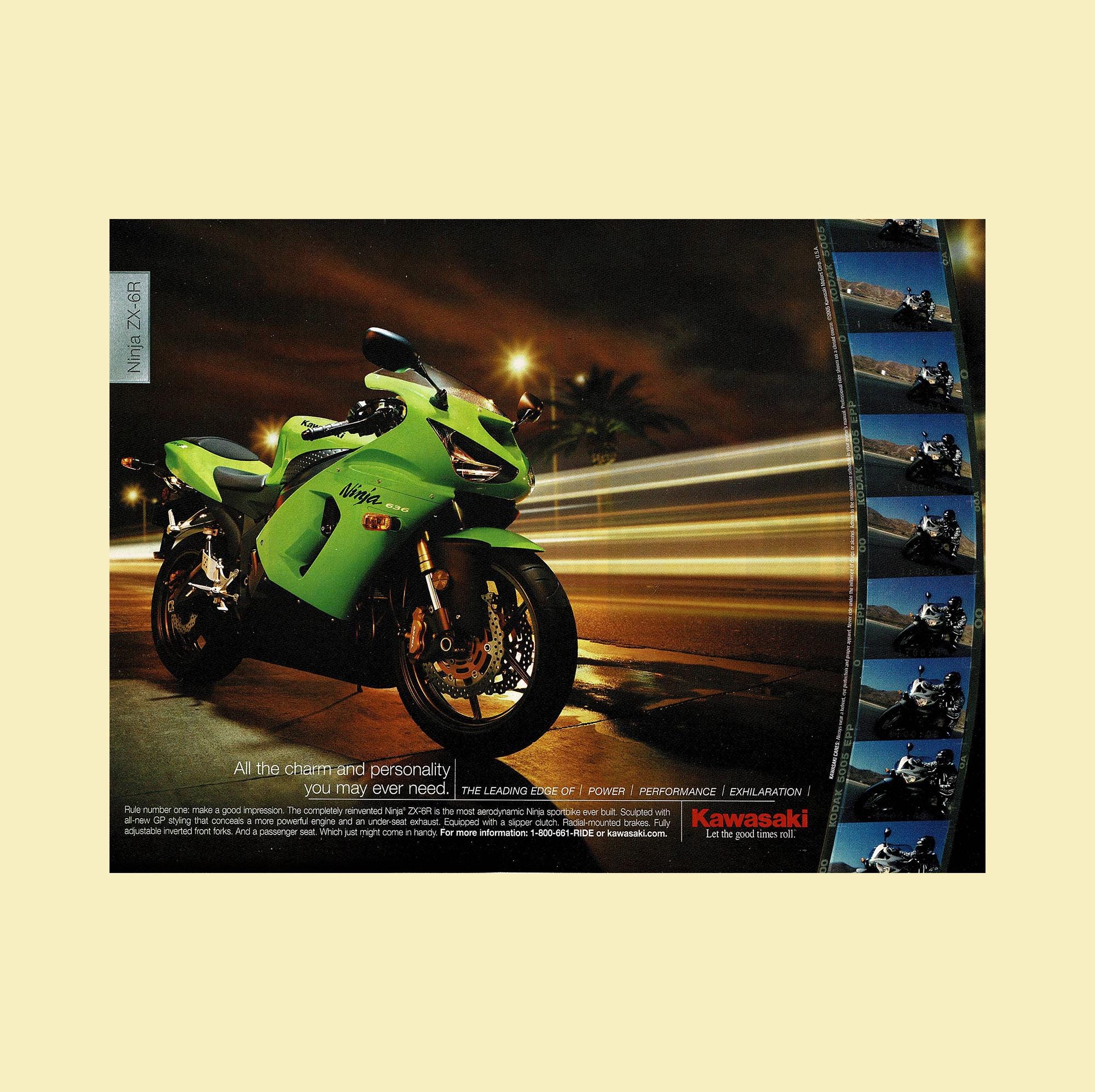 R/ポスター R/ポスター R/ポスター Kawasaki ZX-6R Poster - Wall Art