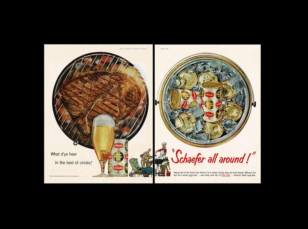 Schaefer Beer Ad - Etsy