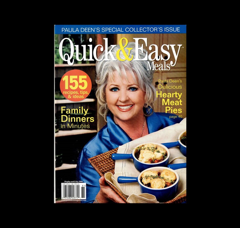 Quick and Easy Meals Magazine Special Paula Deen Collectors Etsy