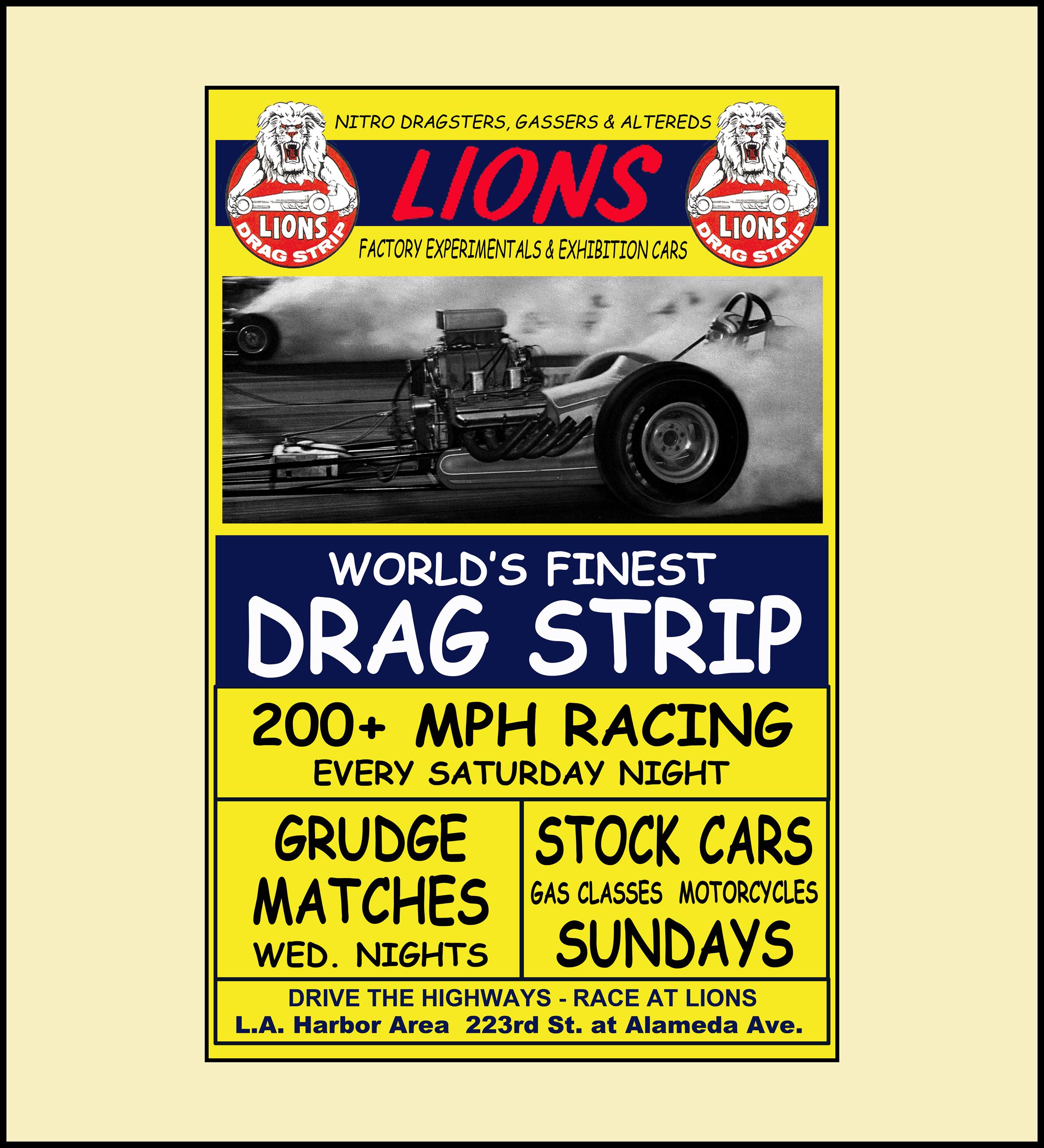 Lions Drag Strip - Etsy