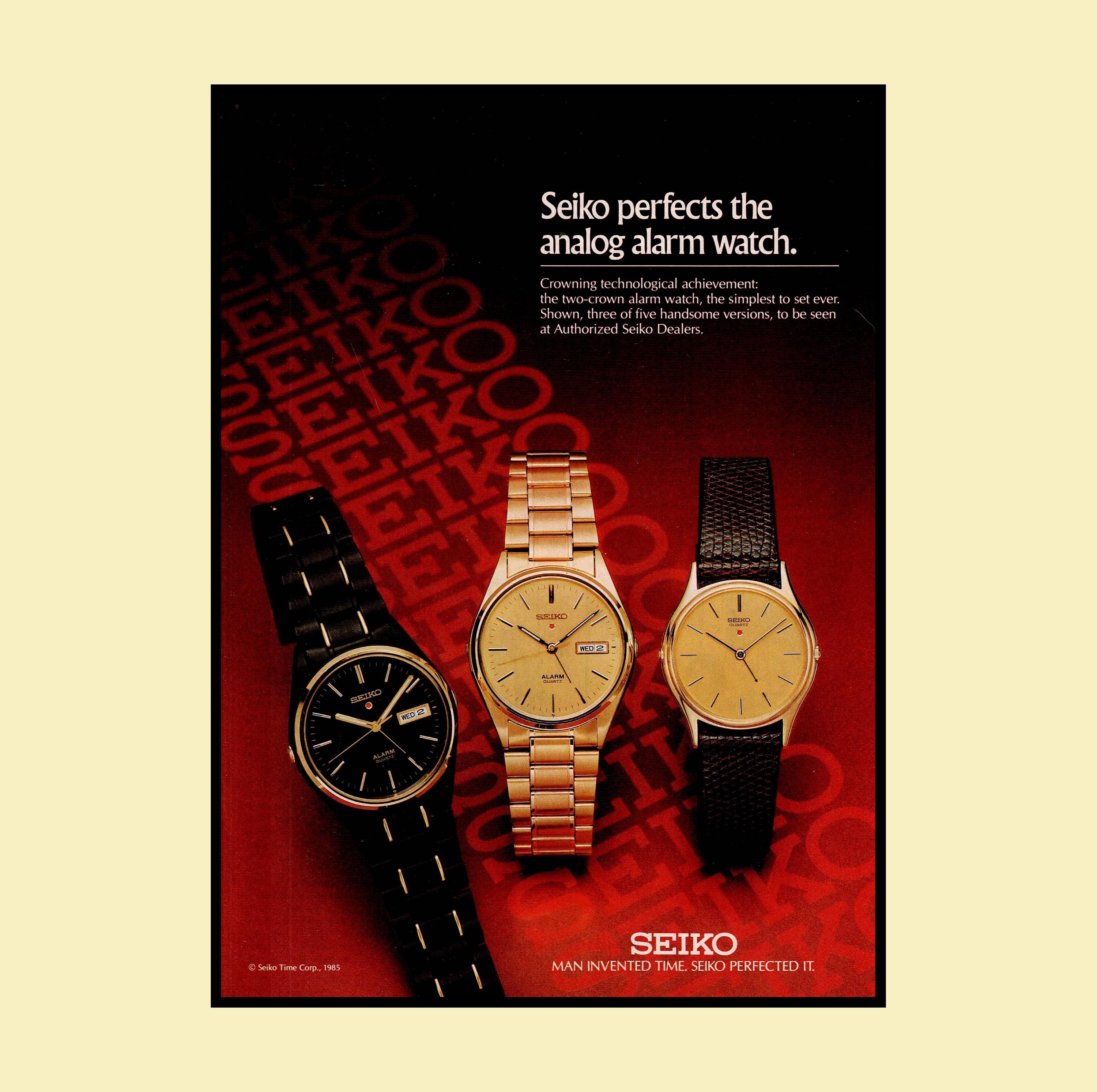 Seiko Quartz Alarm - Etsy