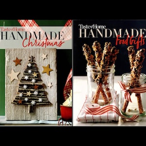 2000s Taste of Home Handmade Christmas Set of 2 Books Cookbook & Craft Book