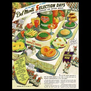1936 Del Monte Food Products Magazine Ad