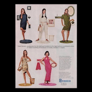 1967 Lady Syroco Boudoir & Bath Accessories Original Magazine Ad