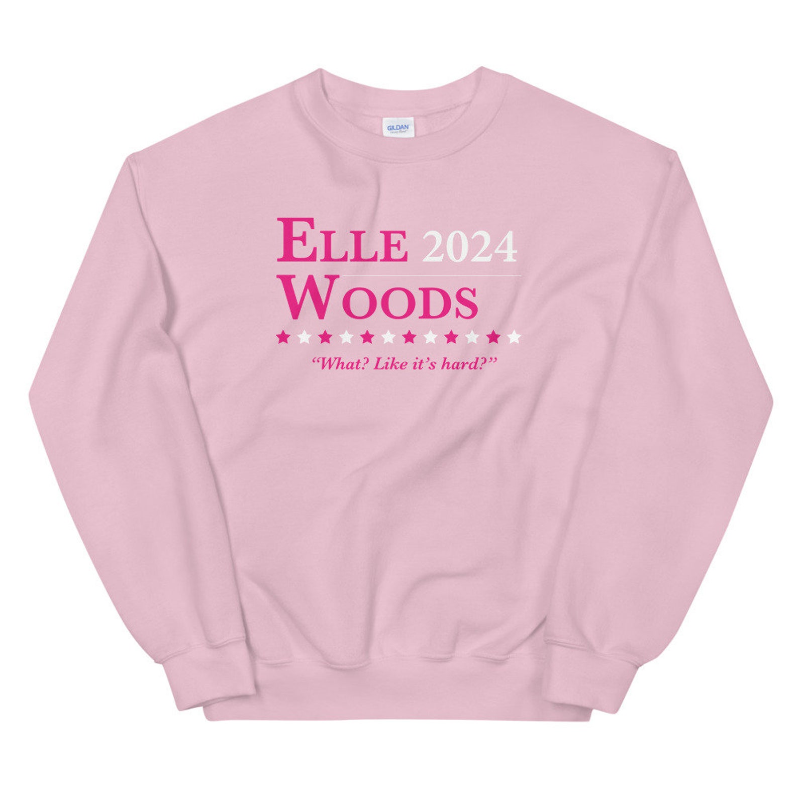 Elle Woods 2024 What Like It's Hard Unisex Sweatshirt Etsy
