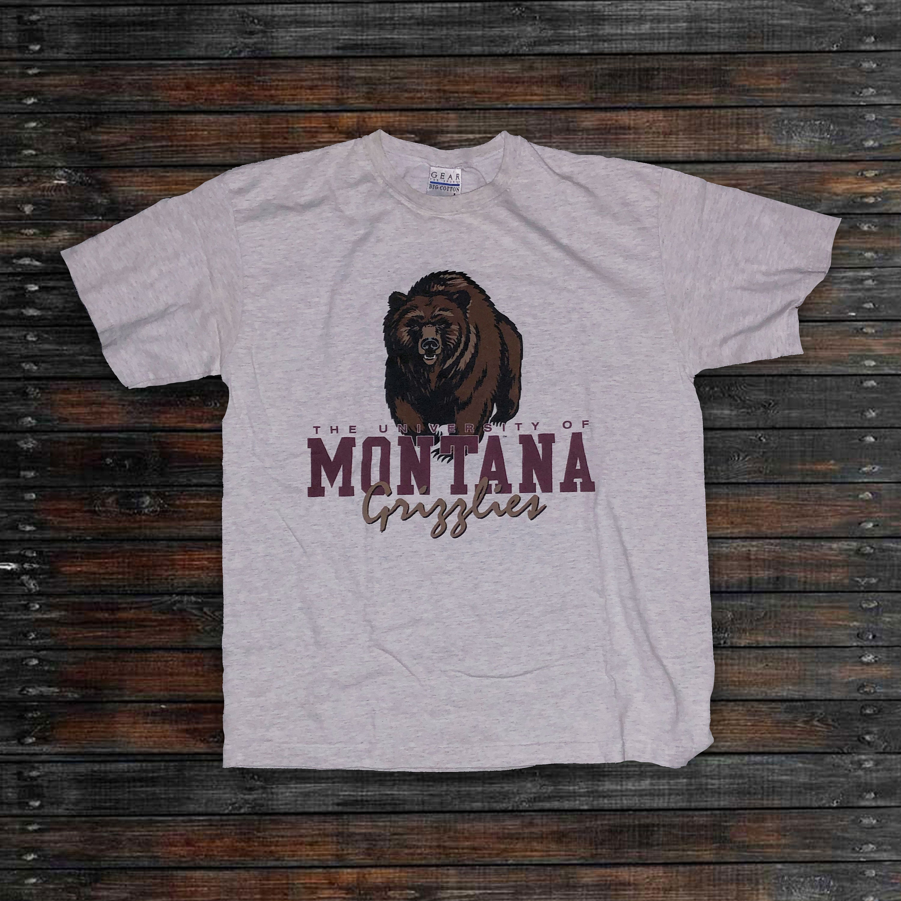 Vintage University of Montana Grizzlies TShirt Etsy