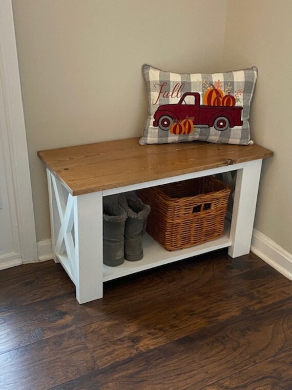 Farmhouse Entryway Bench Etsy