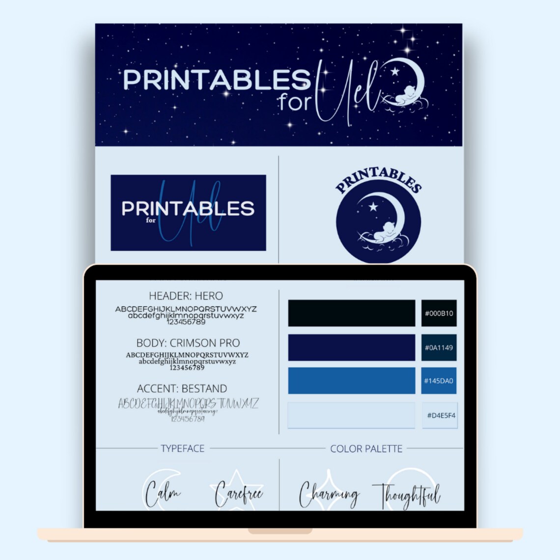 Editable Complete Canva Brand Board Templates With One Basic Etsy