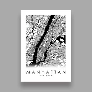 Manhattan New York Digital Wall Art