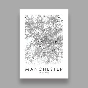 Manchester England Digital Wall Art