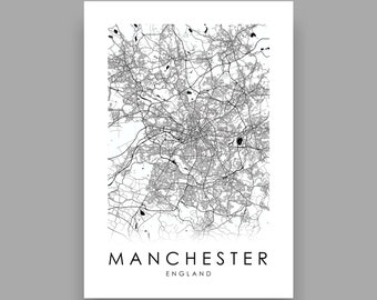 Manchester England Digital Wall Art