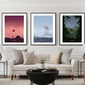 Triple Pack - Tatooine Hoth and Endor Digital Download Art
