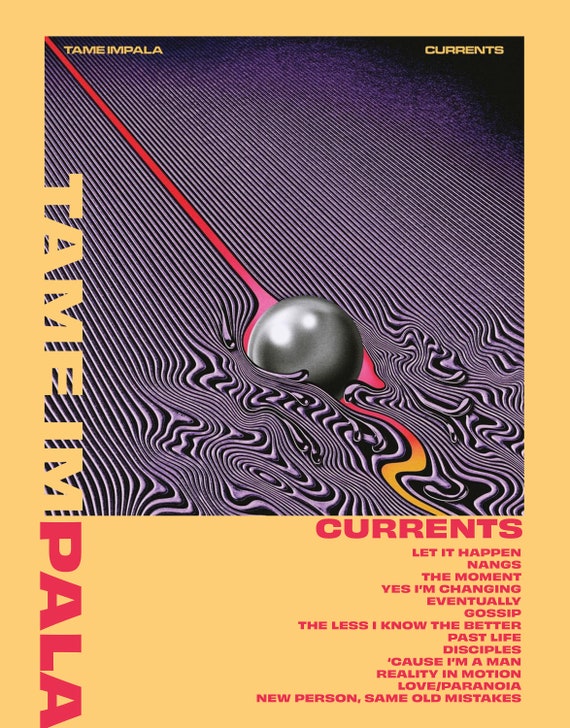 Tame Impala Currents 8 X 10 Album Poster Etsy
