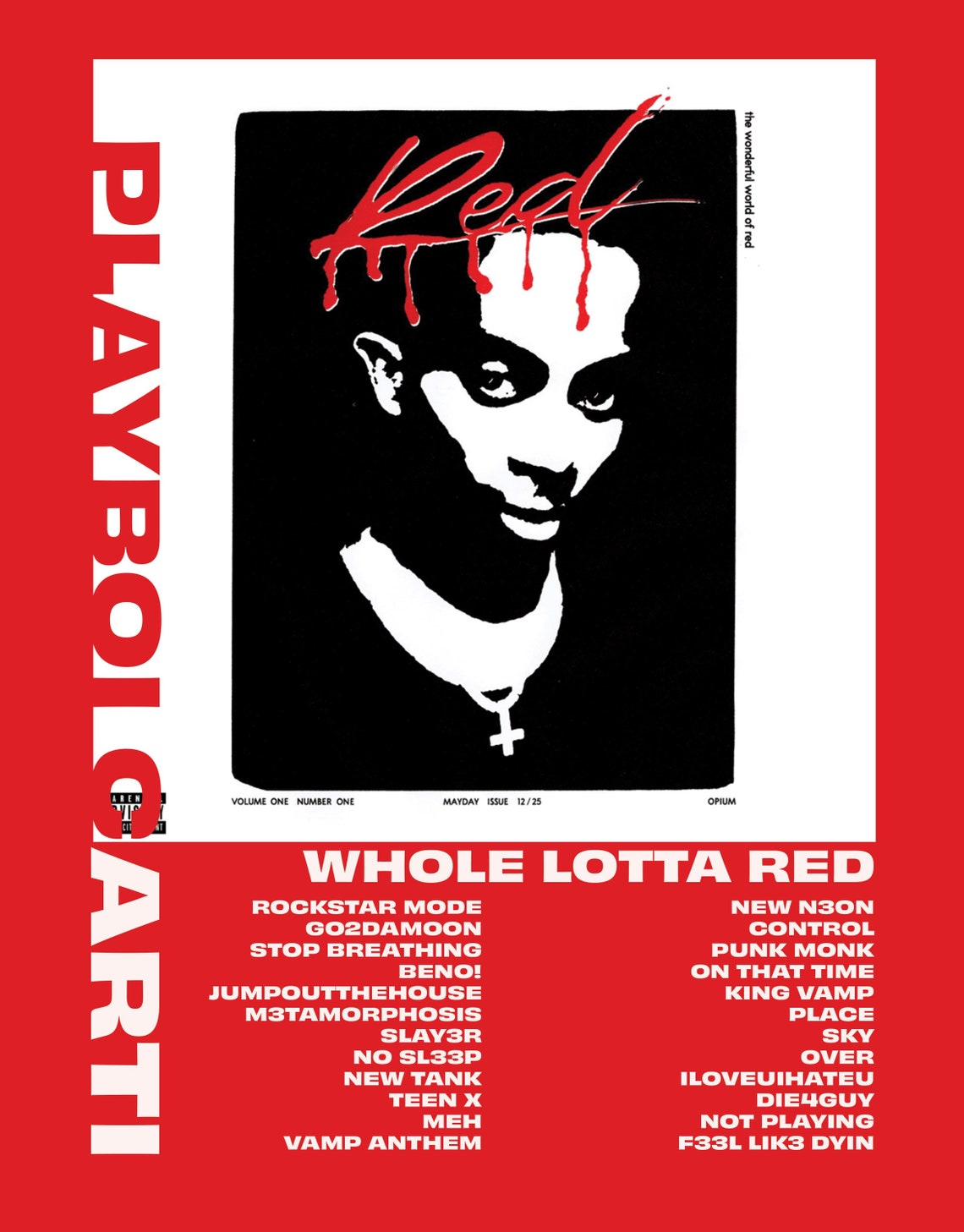 Whole Lotta Red WLR Playboi Carti 8 X 10 Album Poster - Etsy