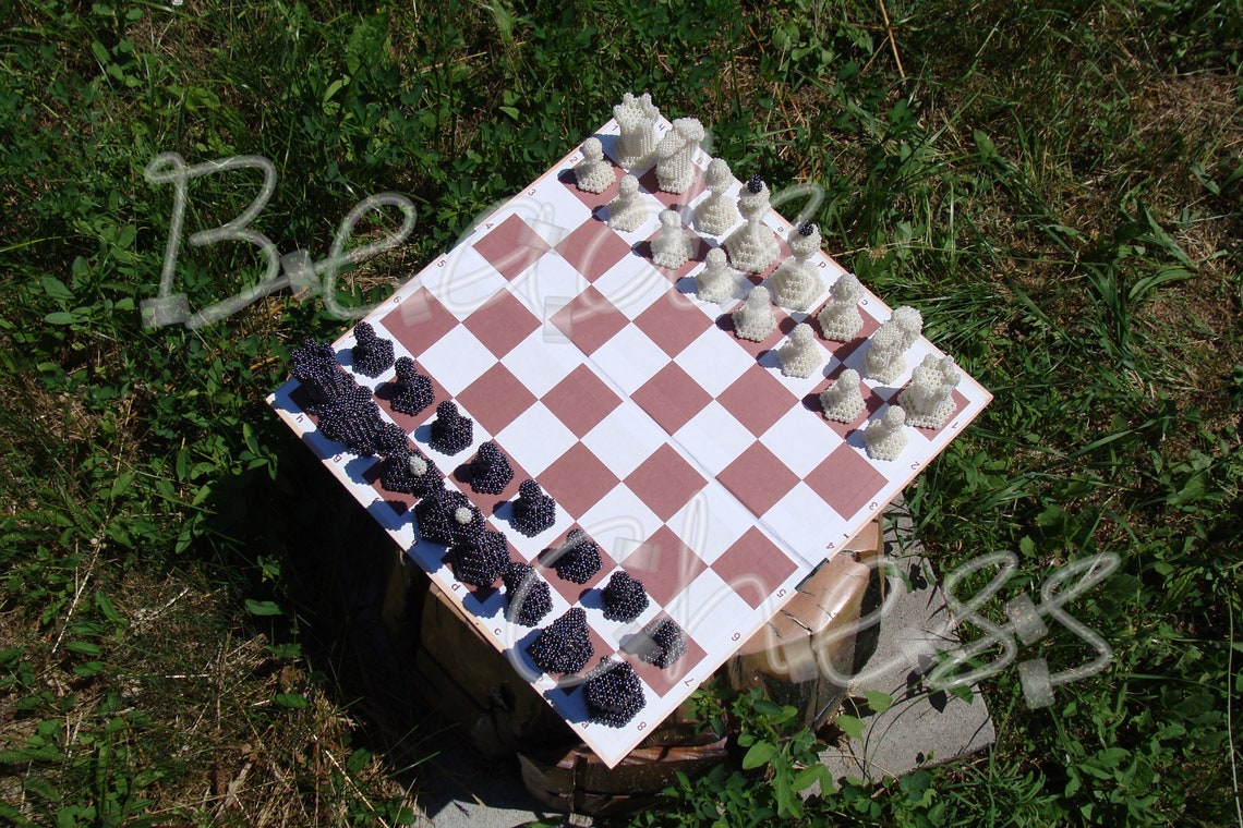Beaded Chess Set Etsy