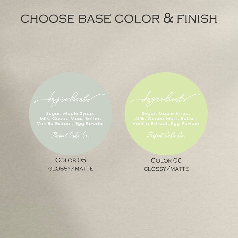 Ingredient List Labeling Sticker | Custom Printed Allergen Stickers ...