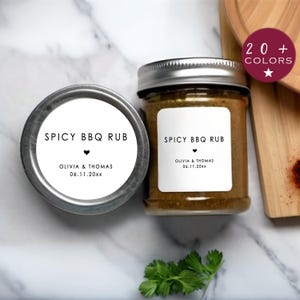 BBQ Rub Label | From The Kitchen Of Labels | Homemade Canning Sticker | Mason Jar Sticker | Made With Love Labels (B281)