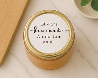 Canning Labels | Mason Jar Labels | Jam Jar Labels | Salsa Labels | Homemade Canning Sticker | Mason Jar Sticker | Made With Love (B120)