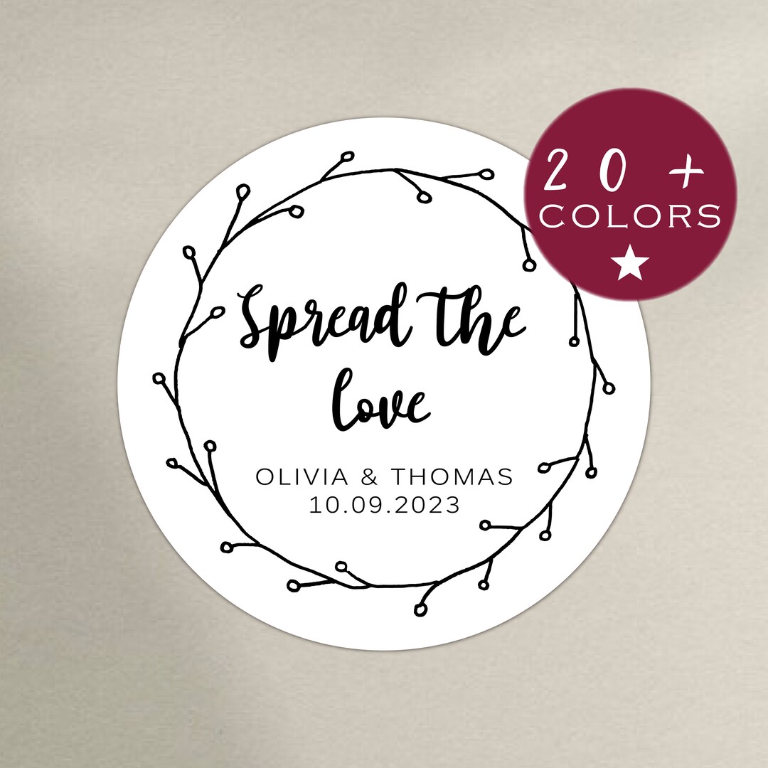 Wedding Jar Labels Stickers Labels for Jars Wedding Favors Etsy Canada