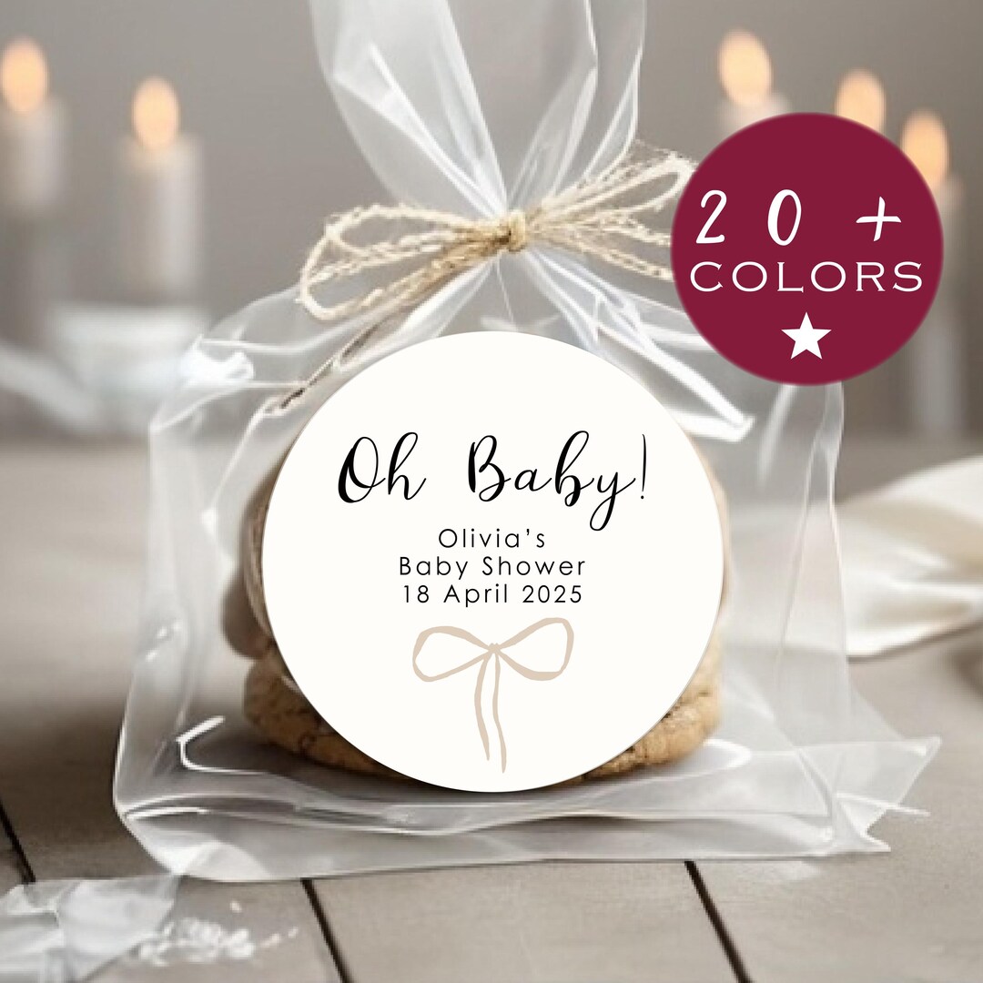 Image 9 for Baby Shower Label Template For Favors