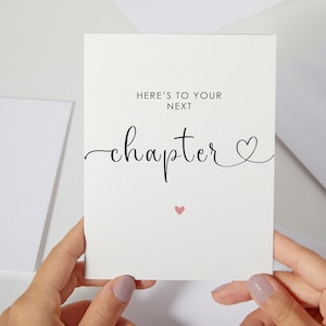 New Chapter Good Luck Card | Leaving Job Gift For Colleague | Good Luck In Your New Job Card | New Job Congratulation Colleague (C45)