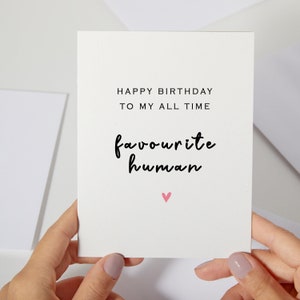 My Favorite Person Birthday Card | Husband Wife Birthday Card | Girlfriend Birthday Card | Birthday Card Friends Family (C88)