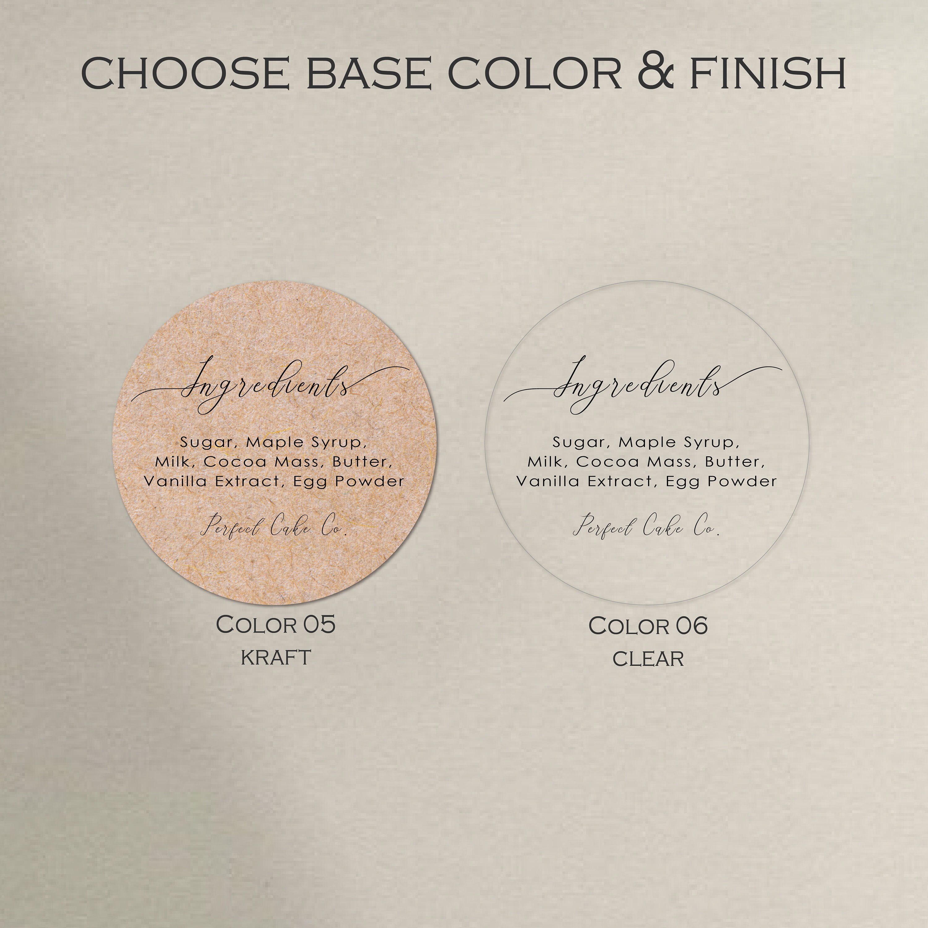 Personalised Ingredient Stickers | Custom Allergen Labels | Bakers ...