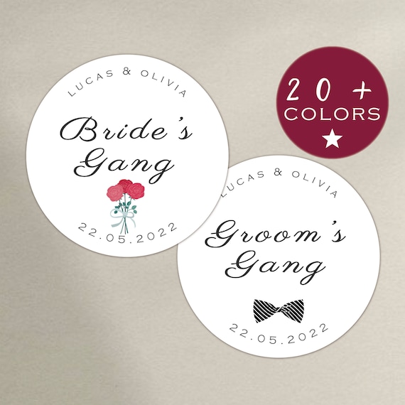 Team Bride Tribe Party DIY Sticker for Bride To Be Bachelorette Bridesmaid  Hen Party Bridal Shower