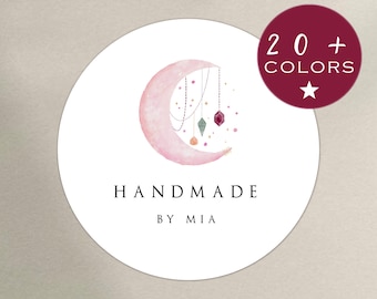 Pegatinas De Papel Kraft Hechas A Mano - Pack De 1000 Unidades Redondas, Diámetro 25 Mm, Ideales Para Decoración De Regalos, Bodas, Acción De Gracias