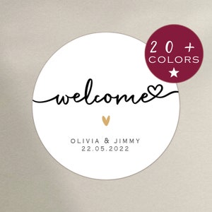 Personalised Wedding Stickers | Wedding Welcome Stickers | Wedding Favor Stickers | Wedding Welcome Bag Sticker (B46)