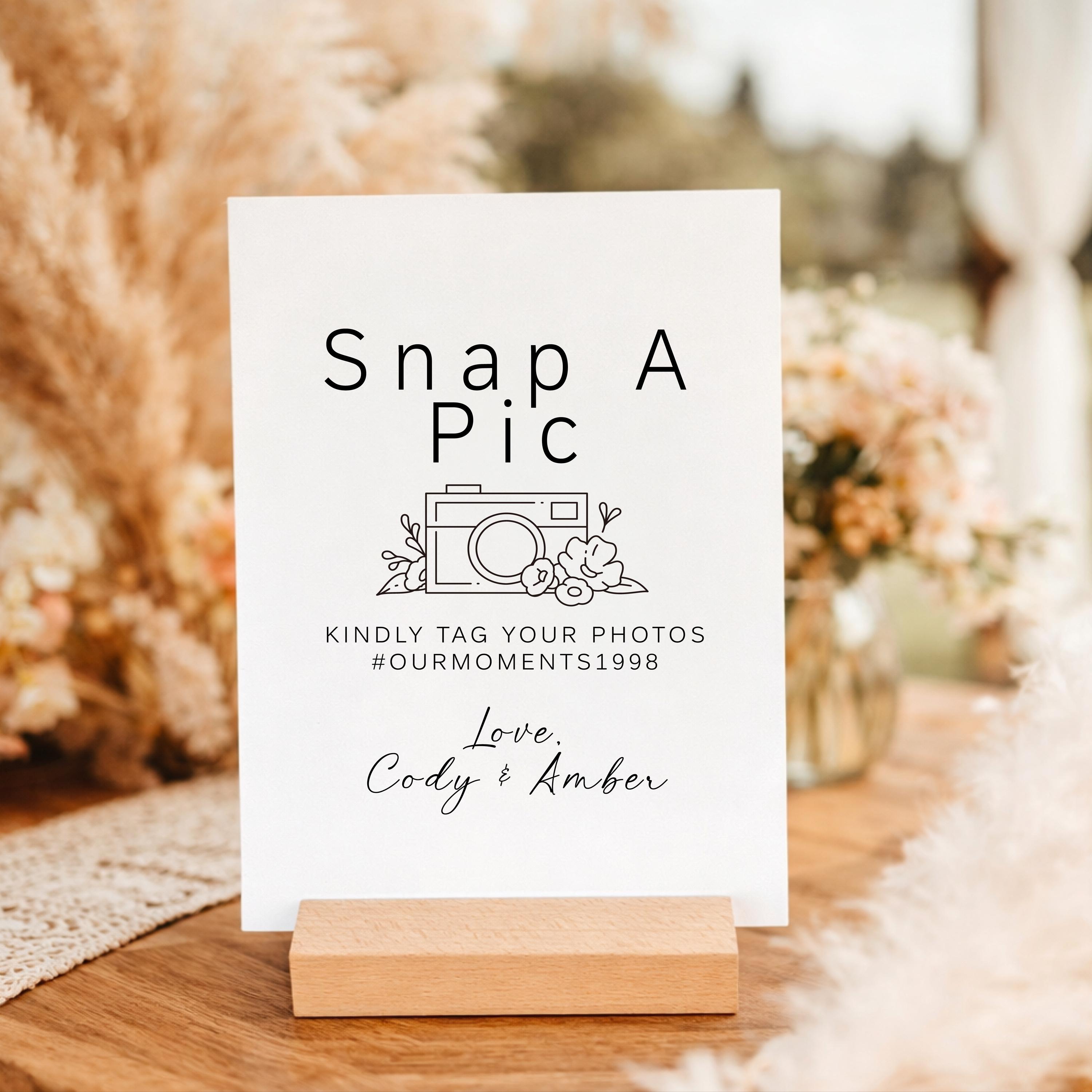 Wedding Hashtag Sign