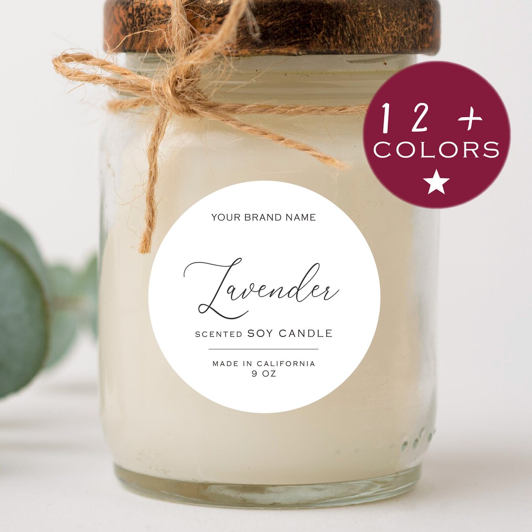 Homemade Candle Label | Personalized Custom Homemade Candle Making ...
