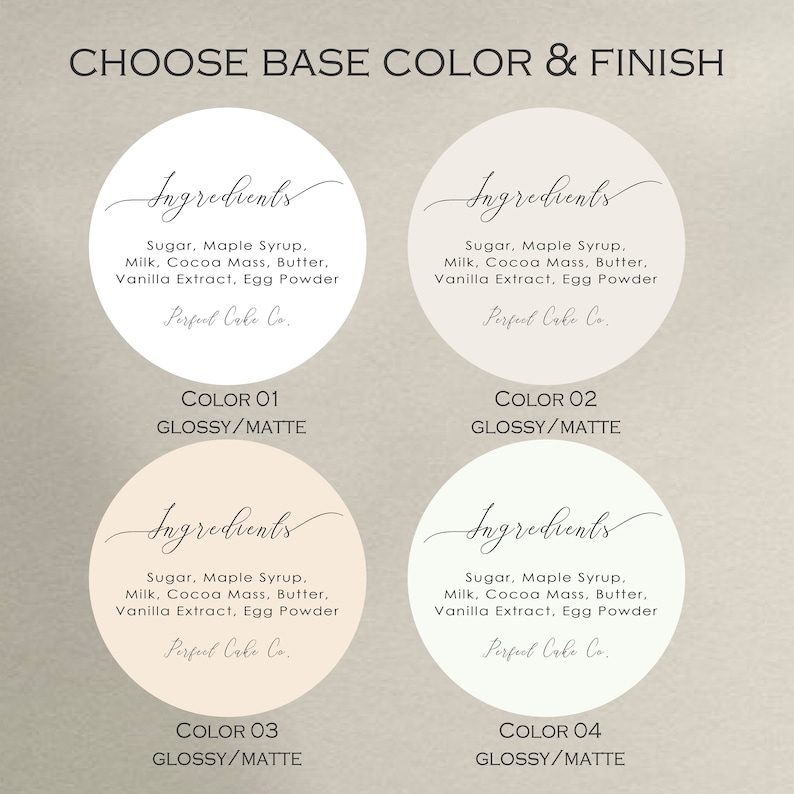 Personalised Ingredient Stickers | Custom Allergen Labels | Bakers ...