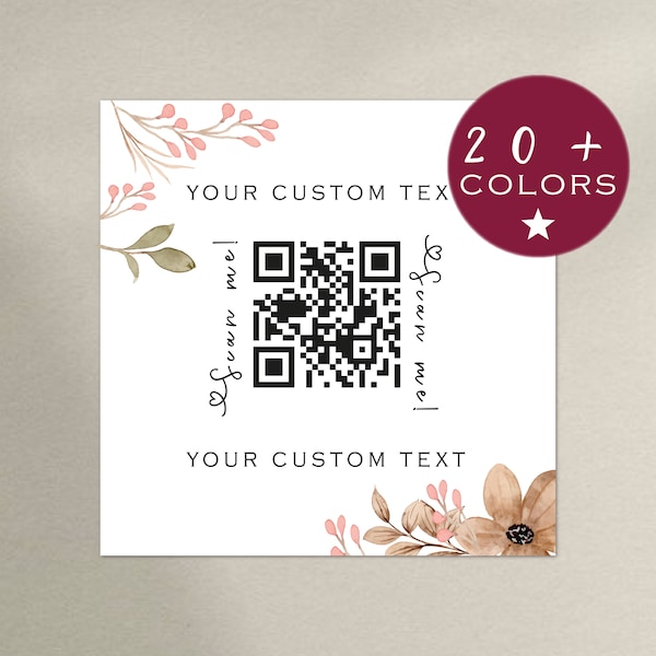 Qr Code White Logo - Etsy