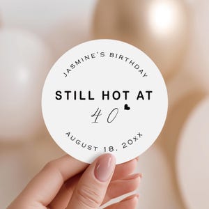 Custom Birthday Labels | Personalized Birthday Stickers | Birthday Party Stickers | XOXO Party Bag Labels | Custom Milestone Sticker (B280)