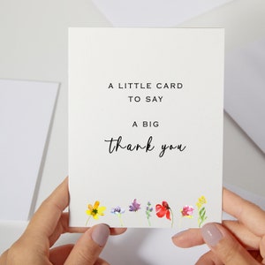 Une petite carte pour vous remercier | Merci Fleur sauvage de Zazzle.be Liste d'envies Vous avez des idées ? carte pour un ami | Cadeau de remerciement pour papa ou petit ami | Fleurs (C61)