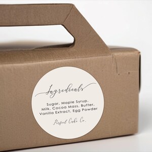 Personalised Ingredient Stickers | Custom Allergen Labels | Bakers ...