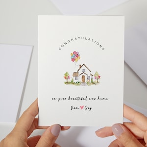 Félicitations pour votre nouvelle carte d'accueil | carte personnalisée First Home | Félicitations pour votre nouvelle maison, carte Première maison ensemble | Cadeau pour une nouvelle maison (C129)