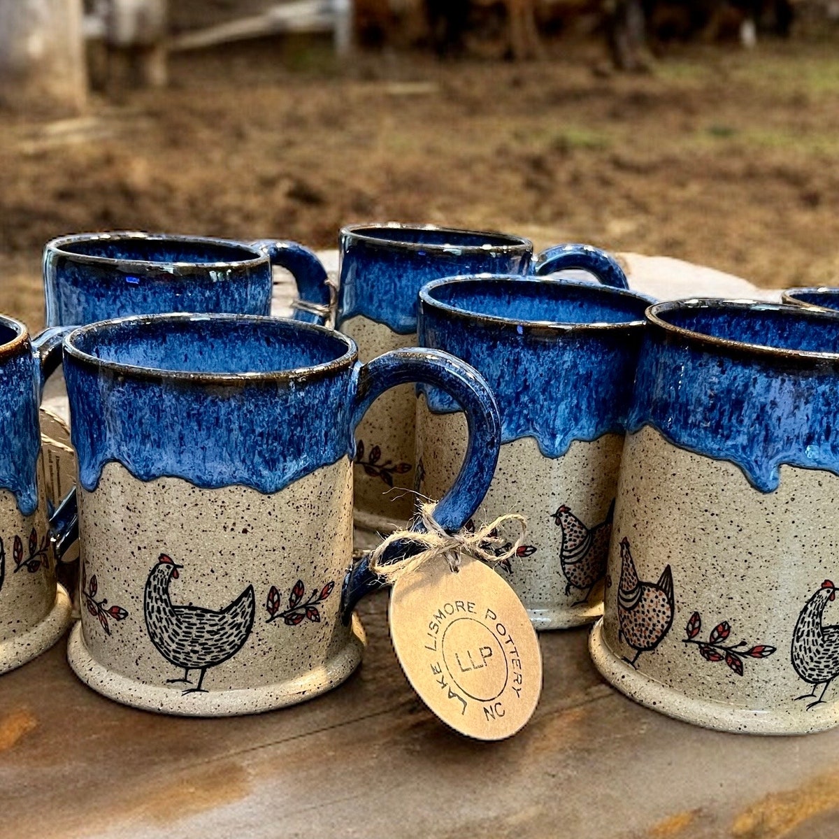 Happy Chickas in Floating Blue Indigo - Etsy