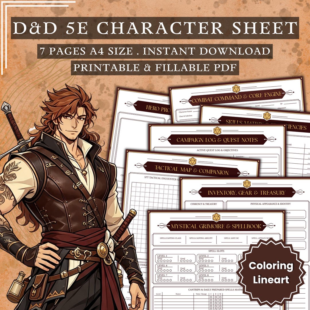 d-d-5e-character-sheet-printable-fillable-rpg-pdf-a4-fantasy