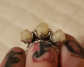 Trio Teeth adjustable ring