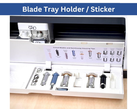 XCJD Organizer for Cricut Tools and Accessories Blade Holder Caddy,Storage  for Cricut Maker Blades/QuickSwap Tip/Explore DeepCut Blade (RED, Standard)