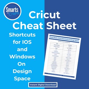 Cricut Cheat Sheet Shortcuts for Mac and Windows Ultimate Design Space Guide, Master Cricut Crafting Tips for Cricut Users, Digital Download