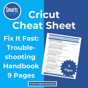 Cricut Troubleshooting Guide for Beginners Fix Design Space Errors Print Then Cut Help Blade Calibration Cut Settings Tracker Digital PDF