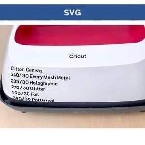 Cricut EasyPress 2 Times and Temperatures Heat Guide SVG, Crafting Accessories for Cricut Maker and Explore Air, Iron-On and HTV Projects